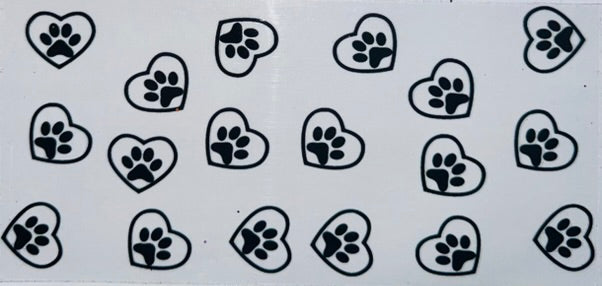 Hearts w Paw Prints