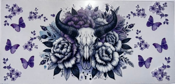 Purple Skull Head
