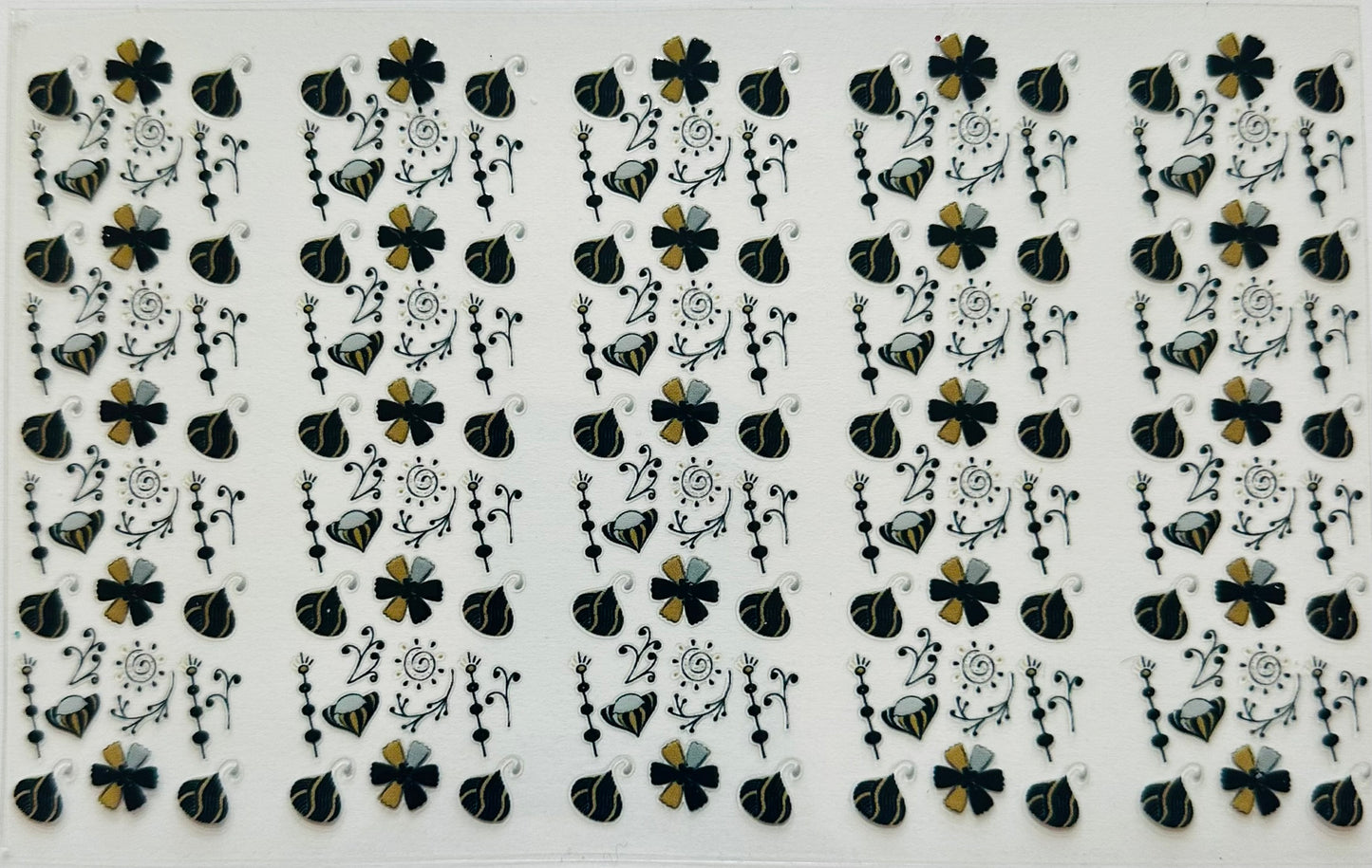 Black and Gold Flowers