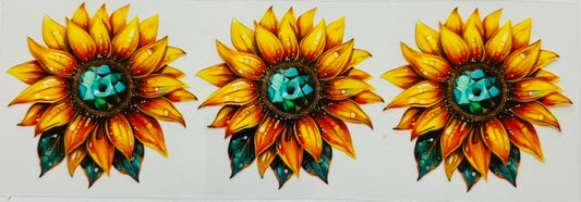 Teal Sunflower