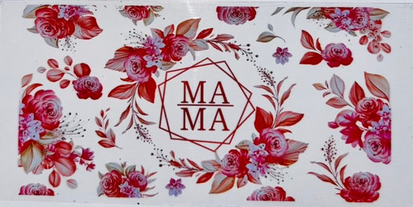 Mama w Red Flowers