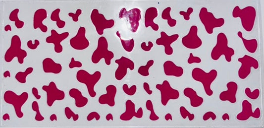 Hot Pink Cow Print