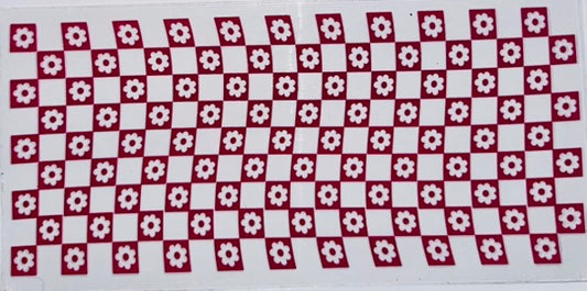 Pink Checkered Flowers
