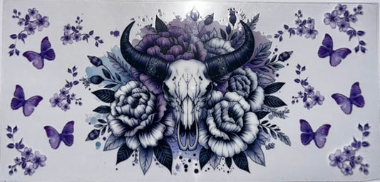 Purple Skull Head